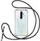 Vauki handyband für Xiaomi Redmi Note 8 Pro Hülle mit Band,Handyhülle mit Kette zum Umhängen Kordel Schutzhülle Transparent TPU Stoßfest Silikon Bumper Case für Xiaomi Redmi Note 8 Pro,Schwarz
