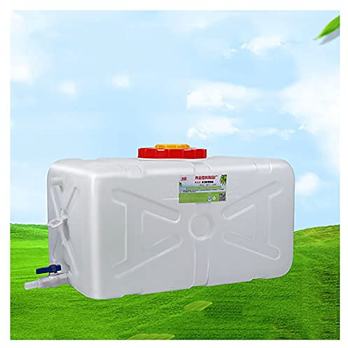 Reservoir eau Conteneur d'eau en plastique 50L Réservoir d'eau Portable Transporteur d'eau avec robinet Conteneur de stockage Transporteur d'eau robuste pour Camping Randonnée Pêche Escalad(Size:200L)