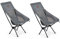 Rainberg Ultra Lightweight High Back Camping Chair, Folding Chair, Camping Chairs for Adults, Foldable Garden Outdoor Picnic BBQ Chairs. (Pack of 2, Grey)