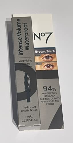 Boots No7 Intense Volumen, wasserdicht, 7 ml, Braun/Schwarz, 1 Stück
