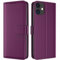 TQIAHF Handyhülle für iPhone 11 Flip Case Schutzhülle mit Kartenfach Klappbar Leder Etui Dunkellila