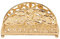 Serviettenhalter Gold, Eise Freistehender Servietten Halterung Metall Taschentuchspender für Restaurant Café Hotel Küchentisch Party Dekoration
