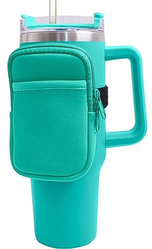 Vesone Pochette pour Bouteille d'eau,Sac pour Bouteille d'eau avec Poche zippée | Douille Confortable et Forte de Bourse de Sac de Bouteille d'eau de poignée pour la Piscine et Le Gymnase