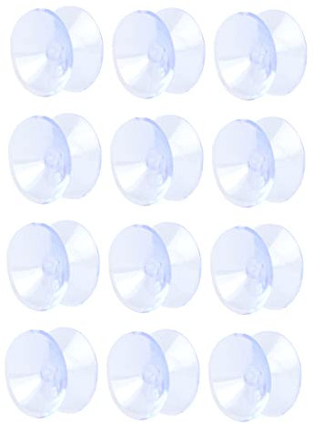 UKCOCO 12stücke Teiliges Transparentes Doppelseitiges Rutschhemmende Saugnäpfe Für Glasplatten Vielseitig Nutzbar Für Fenster Tische Und Dekorationen Zu Hause Outdoor-Bereich