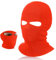 BBTO Gestrickte Skimaske Winter Sturmmaske Ski Sturmhaube mit 2 Löchern Ski Gesichtsabdeckung für Draußen Outdoorsports Radfahren Snowboarden für Radfahren Motorradfahren (Orange, Klassischer Stil)