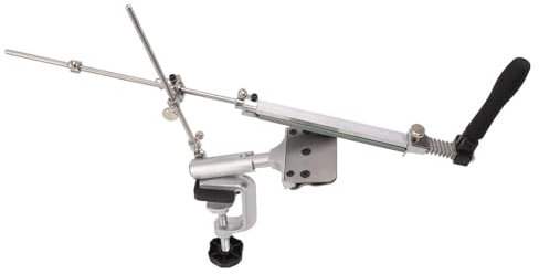 Xcello Professioneller Messerschärfer, Präzise Winkeleinstellung, 360° Umklappbar, Design Pro Edelstahl-Messerschärfer-Set Mit 4 Schleifsteinen Für Präzises Messerpolieren