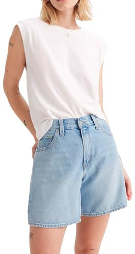 Levi's Women's Boxy Tank Top, White + Slub, XL