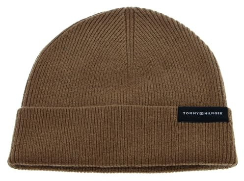 TOMMY HILFIGER Corporate Uptown Wool Beanie Desert Khaki
