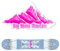 WakiHong 1 Stück Snowboard Stomp Pads Ski Snowboard Stomp Pad Antirutsch Pads Snowboard für Snowboards Grip Pads.(Rosa)