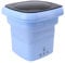 Lavadora Portátil de Diseño Integrado, Mini Lavadora Plegable de 10 L, Limpieza Profunda de Ropa Interior, Calcetines, Paños para Bebés, para Viajes en Vehículos (BLUE)
