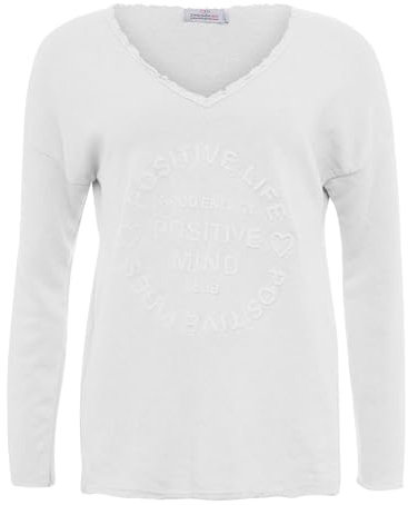 Zwillingsherz Sweatshirt Positiv für Damen Frauen – Hochwertiger Baumwoll Pullover Hoodie Pulli Langarm kuschelig weich Langarmshirt Oversized Sommer