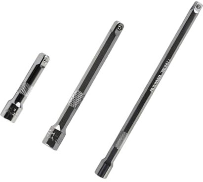 3tlg Verlängerungs Satz Ratsche Steckschlüssel Verlängerungen 1/4(50MM/100MM/150MM) für Ratschen Steckschlüsseln