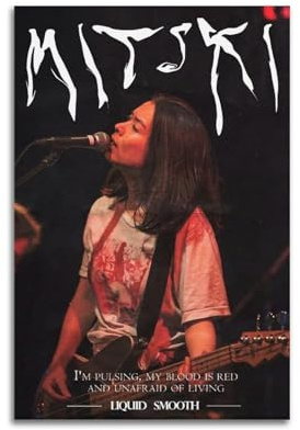 Yuagaiou Mitski-Poster, Musik, Vintage-Musikposter für Zimmer, ästhetische Leinwand, Wandkunst, Schlafzimmerdekoration, 30 x 45 cm