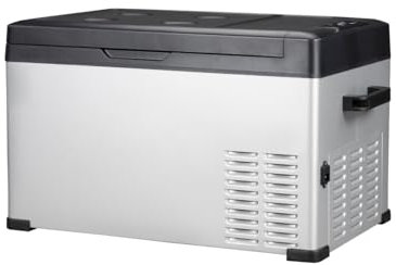 Steamy-E Single Zone 30, Nevera de compresor portátil eléctrica, 27 Litros, Plata, 12V / 230V, para Congelar y Enfriar de -20°C a +20°C, Ideal para Camping
