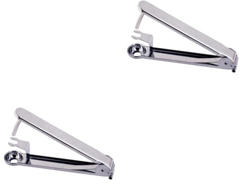 2 Stk Kirschentkerner Pitter Fruchtentferner Fruchtkernentferner Roter Datumsentkerner Entfernungswerkzeug Birnenentkerner Maschine Abs Okiv Pflaumenentkerner Rostfrei Corer Silver Amosfun