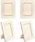 4 Stück Hölzerner Bilderrahmen 8x6 inch Klassiker Hölzernes Rechteckige Bastelrahmen Set Naturholz DIY Fotorahmen Basteln Kinder Bilderrahmen Bastelset zum Bemalen Holzbilderrahmen Für Tischdisplay