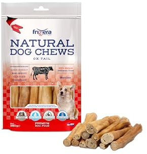 Frigera Queue de Bœuf 250g – Friandises Naturelles et Riches en protéines pour Chiens, sans Gluten ni céréales, Snacks de qualité sans additifs