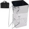 Ciminiera Barbecue, Accendi Carbonella Barbecue, In Acciaio Inox Rinforzato 5mm, Ideale per Campeggio, Giardino Balcone, Multifunzione per Grigliate, Braciere e Riscaldamento