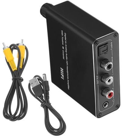 Tofficu Convertitore Ottico Audio Digitale-analogico Per Tv Dispositivi Stereofonici