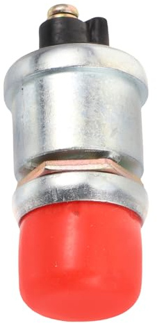 ABOOFAN Botón Pulsador Momentáneo Rojo para Arranque y Bocina Interruptor para Coche Barco y Camión Resistente y Versátil para Motor y Generador