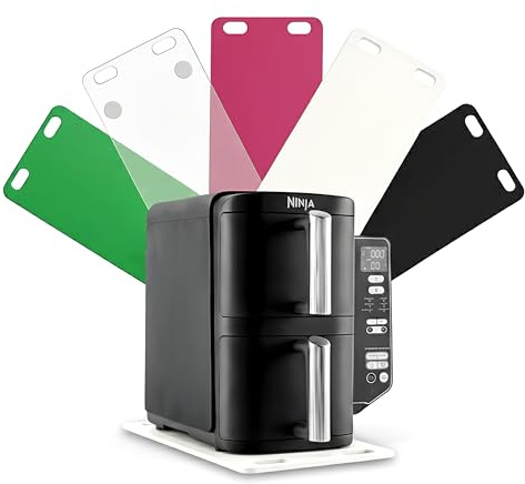 Lieblingsmensch Acryl Gleitbrett für Ninja Double Stack XL Heißluftfritteuse | Farbwahl | 45x22 cm | 4 Gummifüße + 2 Teflongleiter | rutschfest & verschiebbar für sicheren Stand + einfache Handhabung