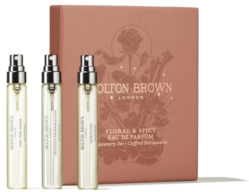 Molton Brown Floral & Spicy Eau de Parfum Discovery Set, 3 x 7.5 ml | Luxury Perfume Gift Set