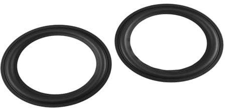 2PCS 8 Inch Speaker Foam Surround Repair Kit with Perforated Rubber Edge Rings for DIY Speaker Replacement Parts