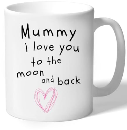 Mummy Mug I Love You To The Moon and Back Gift Cup Ceramic 10oz/300ml