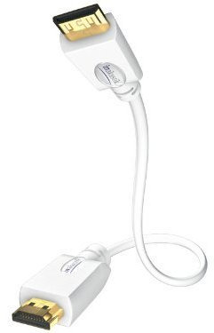 In-akustik - Cable HDMI (3 m), color blanco [importado de Alemania]
