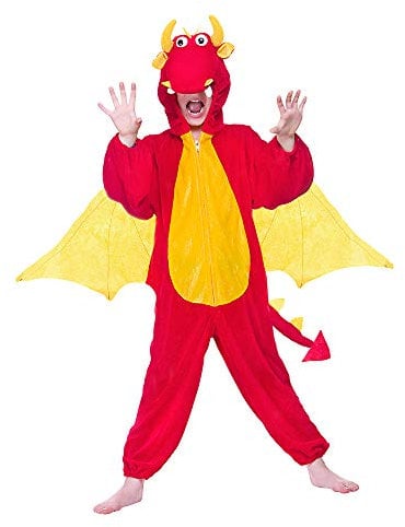 Kids Fire Breathing Dragon Fancy Dress Costume - Small (3-4 Years)