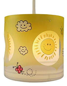 Niermann Sunny Sonne Pendelleuchte Energiesparlampe, LED E27 60W Bunt