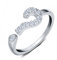 Helen de Lete Ring mit innovativem Fragezeichen, Sterling-Silber 925