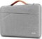 TECOOL 15.6 Inch Laptop Sleeve Case with Handle, Computer Bag for 15-15.6 Inch Lenovo ThinkPad IdeaPad Acer ASUS Dell HP Notebook Chromebook Shockproof Waterproof Protective Laptop Case, Grey