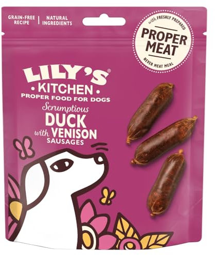 Lilys Kitchen Scrumptious Duck & Venison Sausages 70g