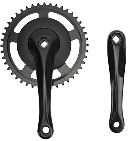 VGEBY Fahrrad-Kurbelgarnitur, 44 Zähne, Quadratisches Loch, Kurbelkettenrad, Eloxiert, Hochfestes 170-mm-Fahrrad-Kurbelkettenrad Fahrräder