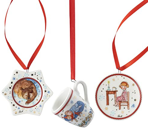 Hutschenreuther Sammelkollektion 22 Weihnachtsabend Mini-Set 3teiligBecher, 02485-727412-28673, Mehrfarbig