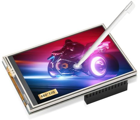 APKLVSR 3.5 Zoll TFT LCD Touch Screen SPI Display Monitor 480x320 mit Touch Pen für RPi 5 4B,3B+,3B,2B+,B