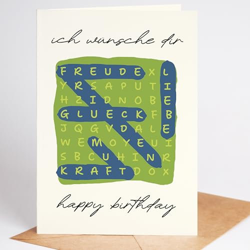 Lovely Cards - Geburtstagskarte Mann - 30,40,50,60 Jahre - Männer Geburtstagskarte - A6 (Grün, Variante 1)