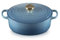 Le Creuset Signature Gusseisen-Bräter mit Deckel, Ø 27 cm, Oval, Für alle Herdarten und Induktion geeignet, Volumen: 4,1 l, 4,425 kg, Chambray, 21178274344441