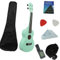 23-Zoll-Einsteiger-Ukulele Aus Vollholz Mit Kompletter Ausstattung(Green)