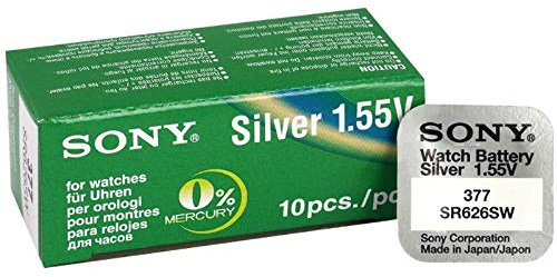 Sony Silber-Oxid Knopfzelle Code 376 155 V 28mAh