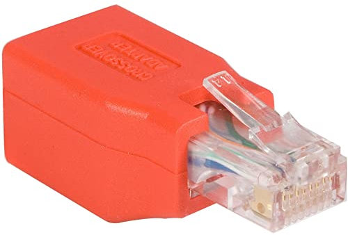 StarTech.com C6CROSSOVER - Adaptador de Cable de Red Gigabit Ethernet Cat6 Directo Recto Straight a Cable Cruzado Crossover UTP Patch RJ45 H a M