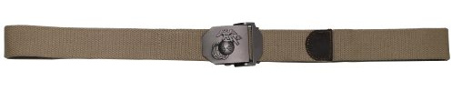 MFH Unisex Bukser bælte Usmc metalkasselås G rtel, Coyote, 140 EU