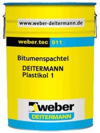 SG weber.tec 911 - Bitumenpaste, hochviskos, wasserdicht, witterungsbeständig, für Reparatur- und Abdichtarbeiten im Hoch- und Tiefbau