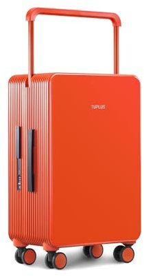 TUPLUS Valigia Bagaglio a Guscio Rigido in ABS con 4 Ruote Girevoli Custodia da Viaggio per il Check-in con Lucchetto TSA, Serie Balance(Arancione,66.5×43×25.5cm,62L)