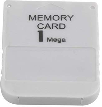 Ruitroliker 1Mb Memory Card for PS1 Console White