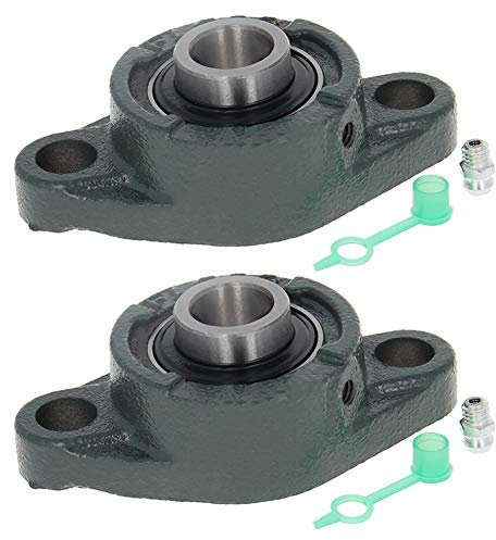Othmro 2 Stück UCFL203 Stehlager, Zinklegierung, Kugellager, Flansch, Stehlager, 17 mm Bohrung, Durchmesser, Kugellager, Stehlager, Chromstahl, vertikale Kugellager mit Schraubverschluss