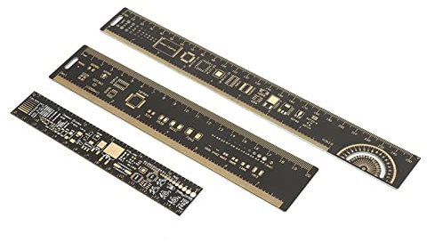 3 STÜCKE Multifunktionales PCB Lineal 15/20/25 cm 3 Größen Elektronische Ingenieure Messwerkzeug Leiterplatte für Elektroniker PCB-Lineal-Kit