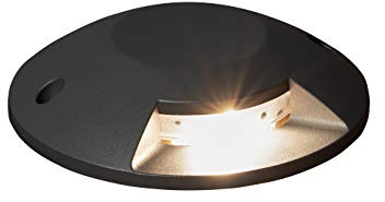 Konstsmide Bodenaufbaustrahler 7880-370| Outdoor Bodeneinbaustrahler LED 5W| Oberflächenmontage| anthrazit, grau