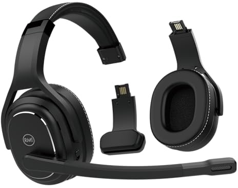 Rand McNally ClearDryve 220 Premium 2-in-1 Wireless Headset for Clear Calls with Noise Cancellation, Long Battery Life & All-Day Comfort